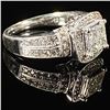 Image 3 : 3.3 DWT 14 KT Wht Gold Diamond Ring Sz: 6.5