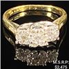 Image 1 : 2.1 DWT 14 KT Gold Diamond Ring Sz: 6