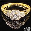 Image 1 : 1.5 DWT 14 KT Gold Diamond Ring Sz: 7.5