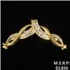 Image 1 : 4.3 DWT 14 KT Gold Pendant w/ Diamond Lining