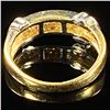 Image 2 : 2.2 DWT 14 KT Gold Ring w/ Diamonds Sz: 5.5