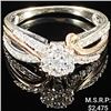 Image 1 : 2.1 DWT 10 KT Wht Gold Diamond Ring Sz: 7