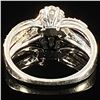 Image 2 : 2.1 DWT 10 KT Wht Gold Diamond Ring Sz: 7