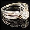 Image 3 : 2.1 DWT 10 KT Wht Gold Diamond Ring Sz: 7