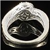 Image 2 : 1.8 DWT 10 KT Wht Gold Diamond Ring Sz: 4