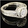 Image 3 : 1.8 DWT 10 KT Wht Gold Diamond Ring Sz: 4