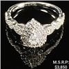 Image 1 : 2 DWT 10 KT Wht Gold Diamond Ring Sz: 7.5
