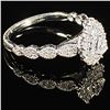 Image 3 : 2 DWT 10 KT Wht Gold Diamond Ring Sz: 7.5