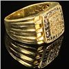 Image 3 : 4.7 DWT 10 KT Gold Ring w Gems & Diamonds Sz7.5
