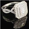 Image 3 : 2.8 DWT 10 KT Wht Gold Diamond Ring Sz: 7