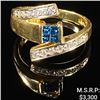 Image 1 : 3.3 DWT 14 KT Gold Ring w/ Gems & Diamonds Sz: 7