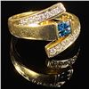 Image 3 : 3.3 DWT 14 KT Gold Ring w/ Gems & Diamonds Sz: 7
