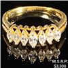 Image 1 : 2.6 DWT 14 KT Gold Ring w/ Diamonds Sz: 7