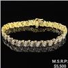 Image 1 : 8.5 DWT 14 KT Gold Bracelet /w Diamonds
