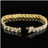 Image 2 : 8.5 DWT 14 KT Gold Bracelet /w Diamonds