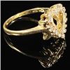 Image 3 : 1.4 DWT 10 KT Gold Ring w/ Diamond Heart Sz: 6