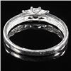 Image 2 : 1.1 DWT 10 KT Wht Gold Diamond Ring Sz: 7