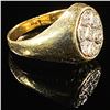 Image 3 : 5.5 DWT 14 KT Gold Ring w/ Diamonds Sz: 10.5
