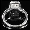 Image 2 : 2.4 DWT 14 KT Wht Gold Diamond Ring Sz: 6