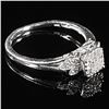 Image 3 : 1.6 DWT 14 KT Wht Gold Diamond Ring Sz: 6.5