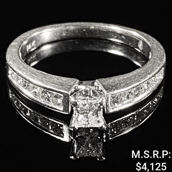 2.3 DWT 14 KT Gold Diamond Ring Sz: 7