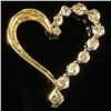 Image 2 : 0.7 DWT 10 KT Gold Heart Pendant w/ Diamond