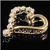 Image 3 : 0.7 DWT 10 KT Gold Heart Pendant w/ Diamond