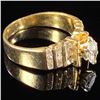 Image 3 : 4 DWT 14 KT Gold Diamond Ring Sz: 8