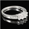 Image 3 : 2.1 DWT 14 KT Wht Gold Diamond Ring Sz: 6.5