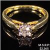 Image 1 : 1.6 DWT 10 KT Gold Diamond Ring Sz: 7