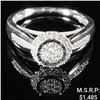 Image 1 : 1.8 DWT 10 KT Wht Gold Diamond Ring Sz: 7