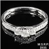 Image 1 : 0.8 DWT 10 KT Wht Gold Diamond Ring Sz: 6