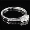 Image 3 : 0.8 DWT 10 KT Wht Gold Diamond Ring Sz: 6