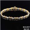 Image 1 : 6.2 DWT 10 KT Gold Bracelet /w Diamonds