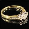 Image 3 : 1.4 DWT 10 KT Gold Diamond Ring Sz: 7
