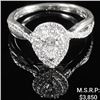 Image 1 : 1.9 DWT 14 KT Wht Gold Diamond Ring Sz: 5