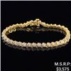 Image 1 : 5.3 DWT 10 KT Gold Bracelet /w Diamonds