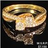 Image 1 : 3.5 DWT 14 KT Gold w/ Diamond Ring Sz: 9