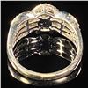 Image 2 : 3.5 DWT 10 KT Wht Gold w/ Diamond Ring Sz:7.5