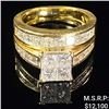 Image 1 : 6.5 DWT 14 KT Gold w/ Diamond Ring Sz: 6