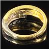 Image 2 : 2 DWT 14 KT Gold w/ Diamond Ring Sz: 5