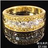 Image 1 : 3.7 DWT 14 KT Gold w/ Diamond Ring Sz: 7