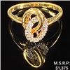 Image 1 : 2.2 DWT 14 KT Gold w/ Diamond Ring Sz: 8