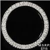 Image 1 : 0.8 DWT 10 KT Wht Gold Circle Pendant w/ Diamond