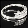 Image 3 : 1.3 DWT 10 KT Wht Gold w/ Diamond Ring Sz:6