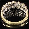 Image 2 : 3.1 DWT 14 KT Wht Gold w/ Diamond Ring Sz:6.5
