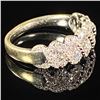 Image 3 : 3.1 DWT 14 KT Wht Gold w/ Diamond Ring Sz:6.5