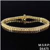 Image 1 : 7.5 DWT 10 KT Gold w/ Diamond Bracelet