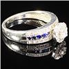 Image 3 : 2.3 DWT 10 KT Wht Gold w/ Diamond Ring Sz:6.5