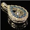 Image 3 : 1 DWT 10 KT Wht Gold Pendant w/ Diamonds & Gems